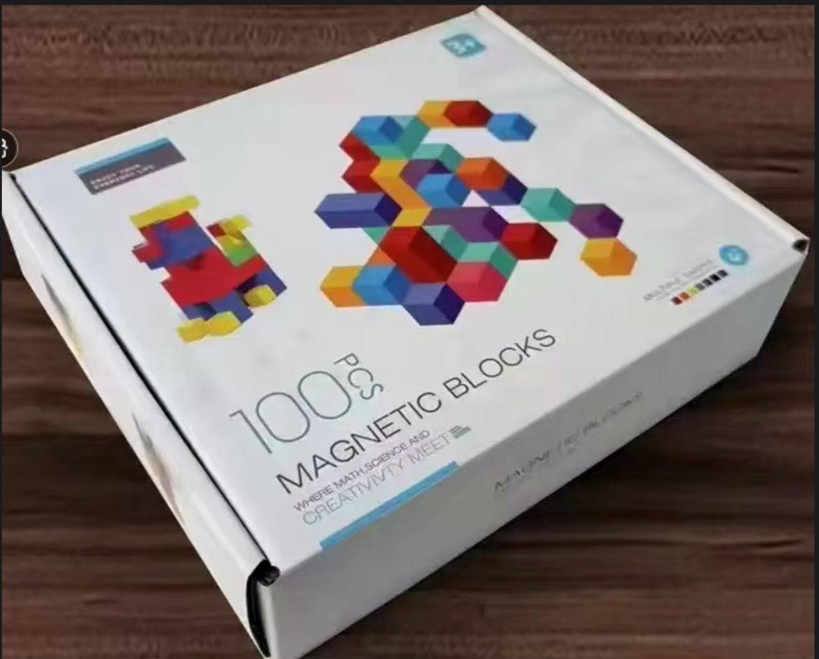 100 PCS Magnetic Blocks for Kids | STEM Educational Toy Set Ages 3+