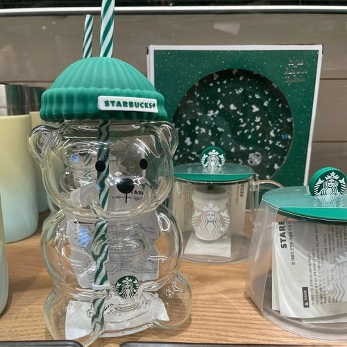 2025 Glass Starbucks Bearista Bear Cold Cup Holiday Limited Edition
