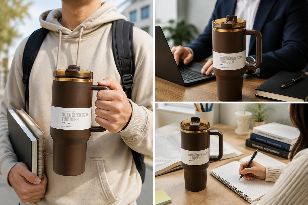 Stanley Quencher H2.0 FlowState Insulated Tumbler with Handle & Straw – Travel Cup